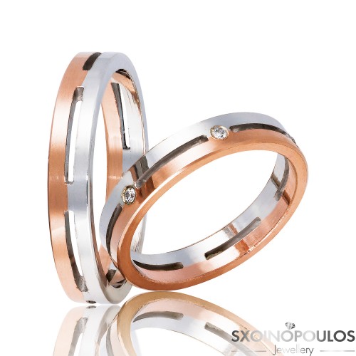 Βέρες Γάμου DR3 (4.00mm) , Χρυσές 14Κ , Ζευγάρι .